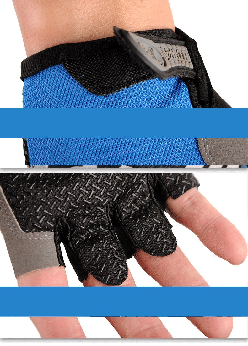 Gants de sport demi-doigts antidérapant